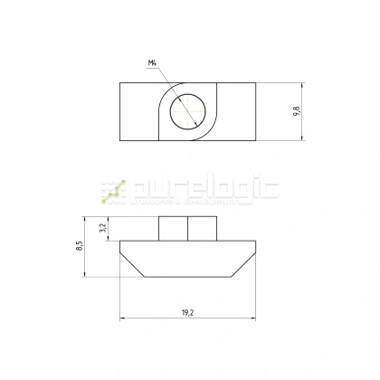 Гайка Т-образная 45TM4 фото