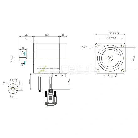 Двигатель шаговый с энкодером YK286EC156A1 фото