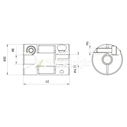 Муфта соединительная BF-30-6.35-8 фото