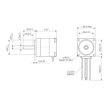 Двигатель шаговый биполярный 28CM010