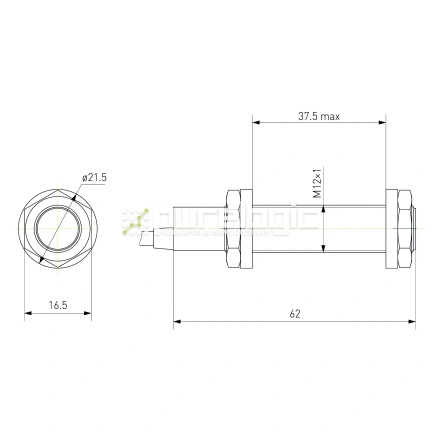 Датчик индуктивный LJ12A3-4-Z/BX (ст., НР, DC) фото