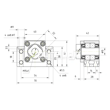 Опора ШВП BSS BK15-C7 фото