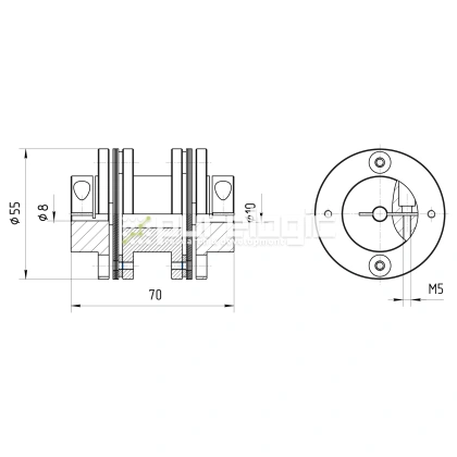 Муфта соединительная BD1-5570-8-10 фото
