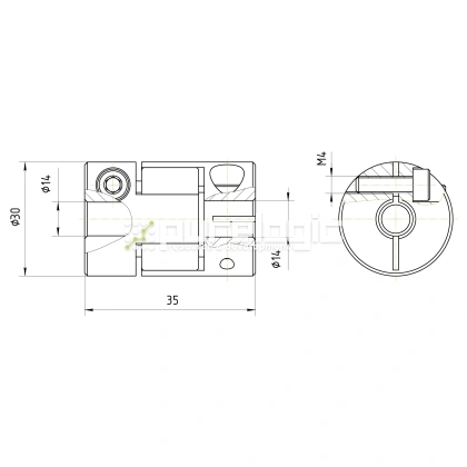Муфта соединительная BF-3035-14-14 фото