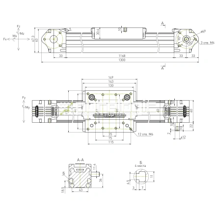 Модуль линейного перемещения CCM-W60-1300-1A фото