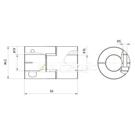 Муфта соединительная BF1-4566-19-16 фото