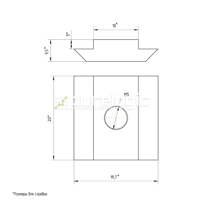 Сухарь пазовый 45HM5 (AL-M5-10S) фото