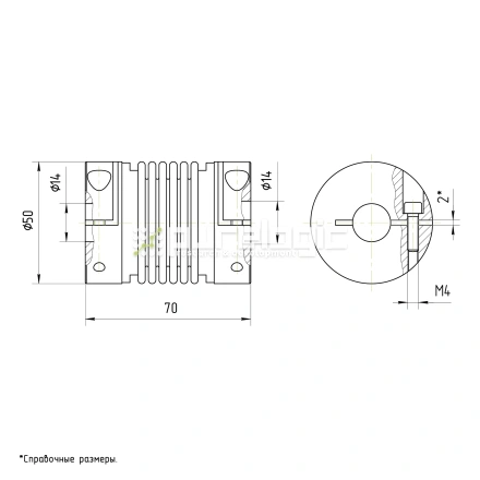 Муфта соединительная BB1-5070-14-14 фото