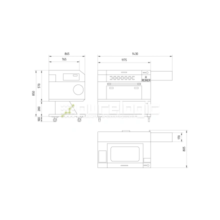Лазерный станок REINER LH750-80W фото