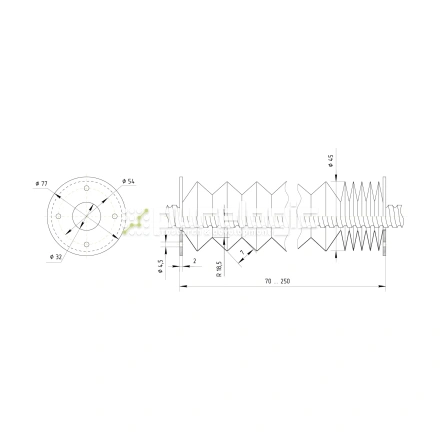 Гофрозащита DCV-B25-250 фото