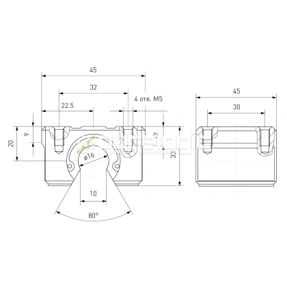 Модуль опорный SBR16 457 Модуль опорный SBR16 фото