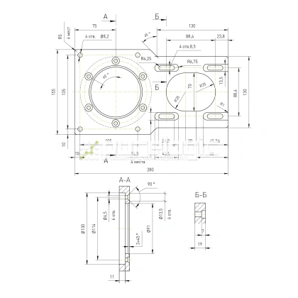 Кронштейн двигателя RY-MB110-3 фото
