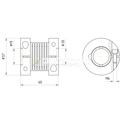 Муфта соединительная BB3-5760-19-20 фото