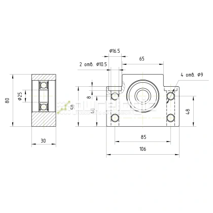 Опора ШВП BSS BF25-C7 2 560 Опора ШВП BSS BF25-C7 фото