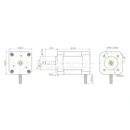 Бесколлекторный двигатель FL42BLS02 фото