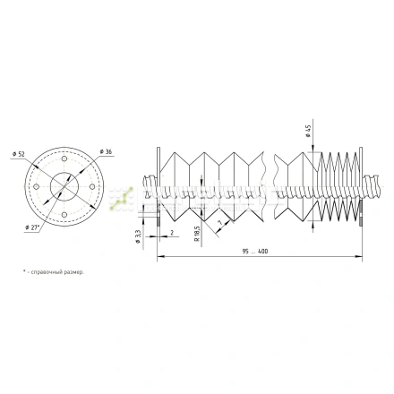 Гофрозащита DCV-B12-400 фото