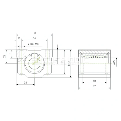 Модуль опорный SC25 фото
