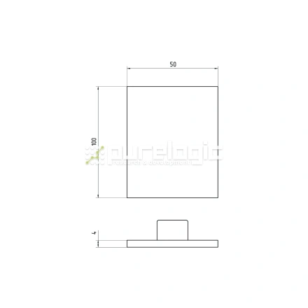 Пластиковая торцевая заглушка 50100EG фото