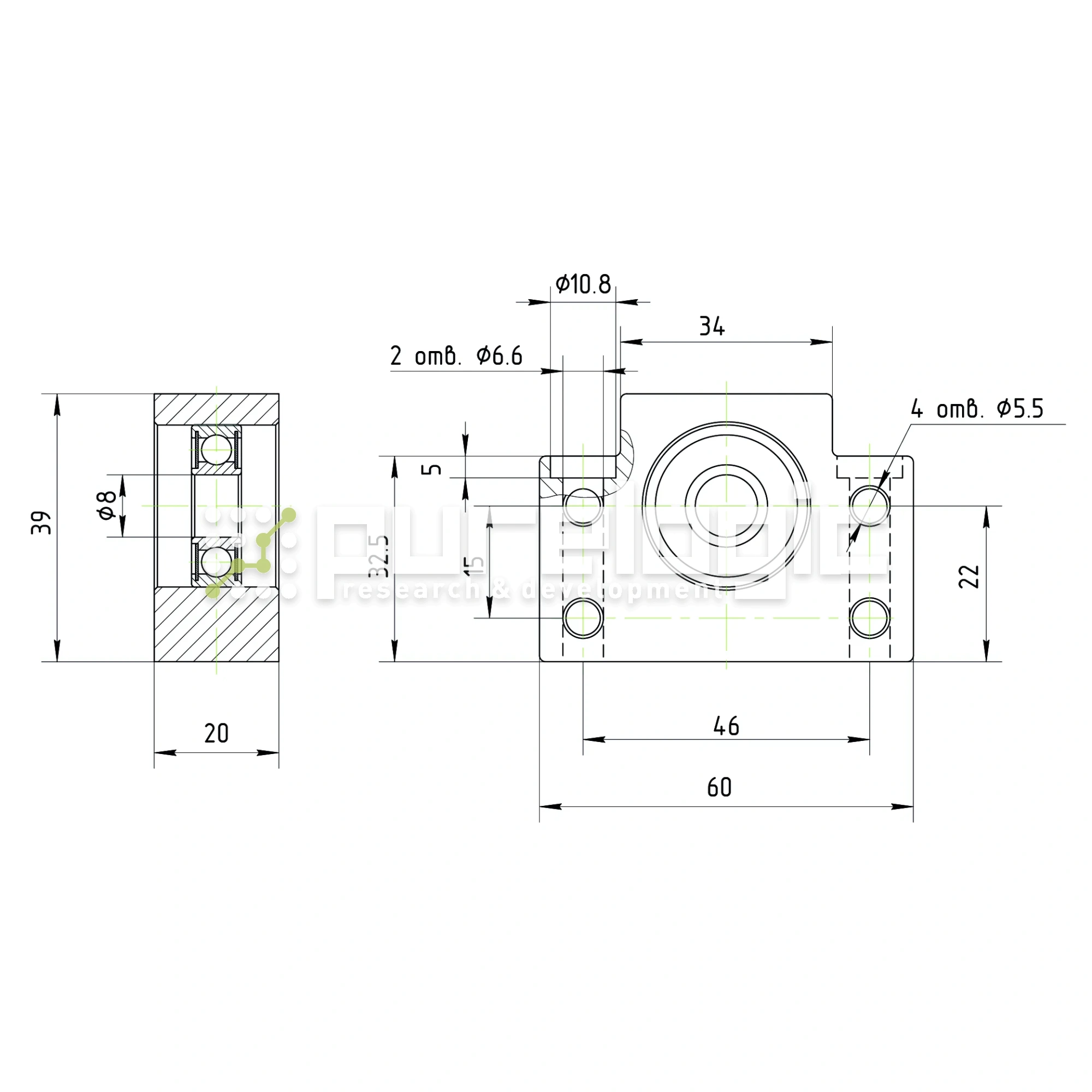 Опора ШВП подшипниковая BF10 901 Опора ШВП подшипниковая BF10 фото
