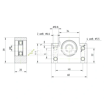 Опора ШВП подшипниковая BF10 901 Опора ШВП подшипниковая BF10 фото