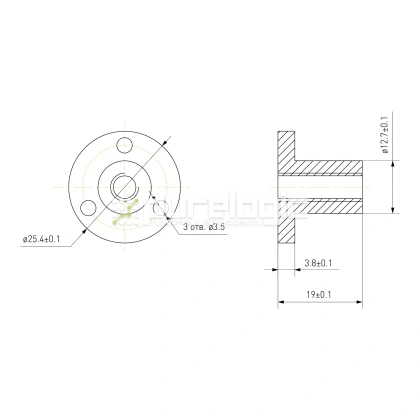 Гайка TRFP-6.35x1.58 фото