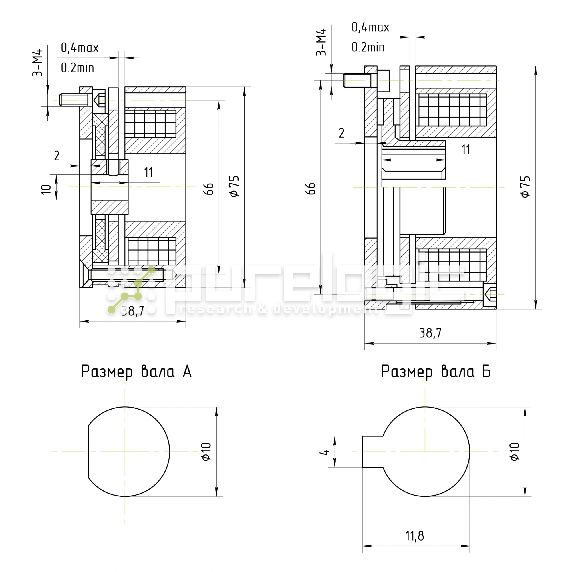Тормоз электрический WSDZ1-2-24 4 954 Тормоз электрический WSDZ1-2-24 фото