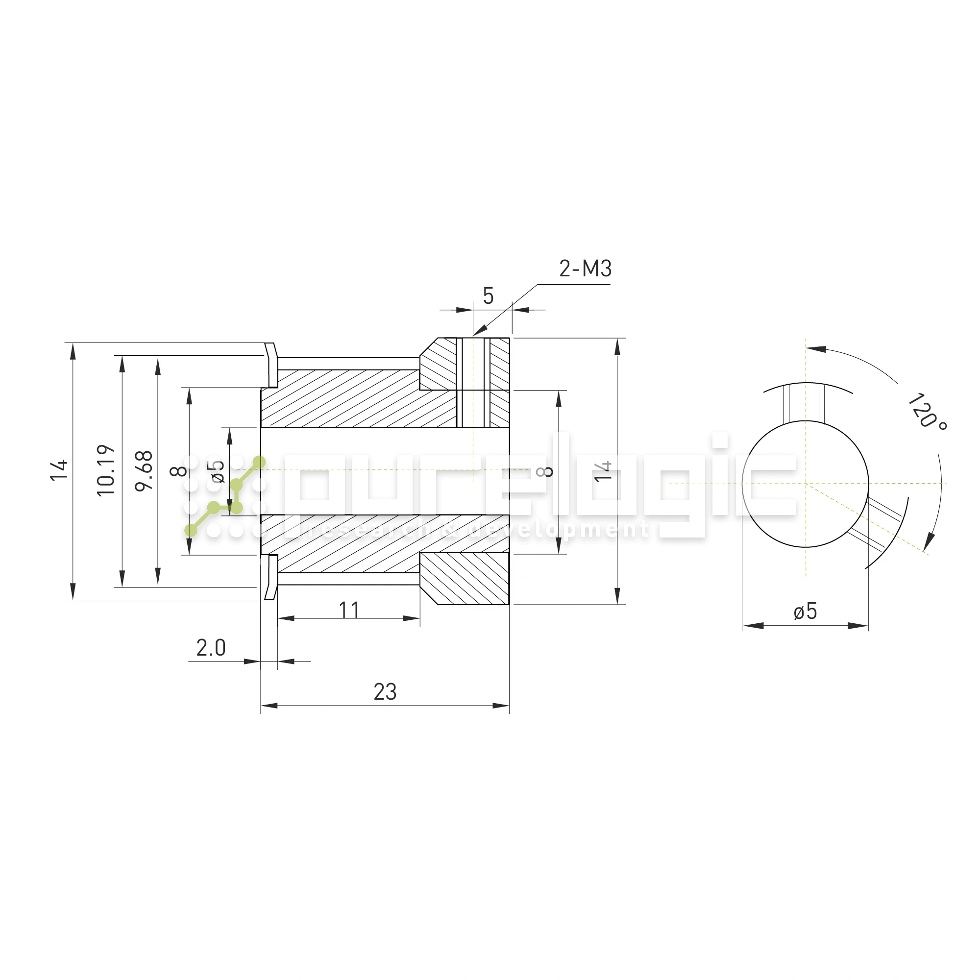 Шкив зубчатый BSY-16-S2M-10-C-P5 983 Шкив зубчатый BSY-16-S2M-10-C-P5 фото