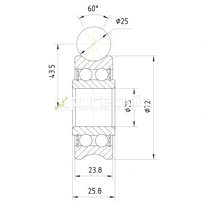 Опорный ролик LFR5206-25NPP фото