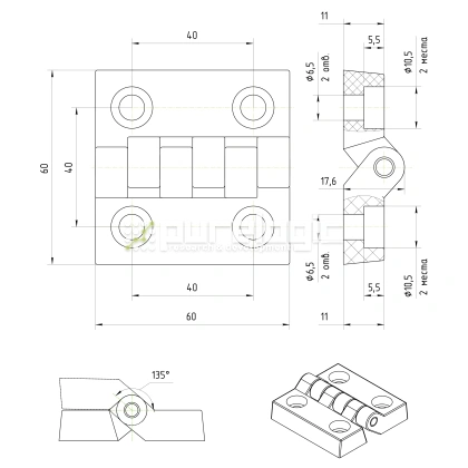 Петля 400109 фото