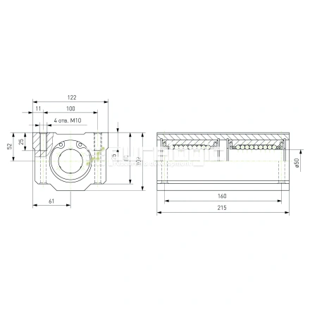 Модуль опорный удлиненный SC50L-UU фото