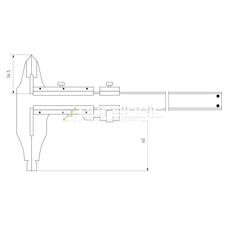 Штангенциркуль IIVC-300-5 фото