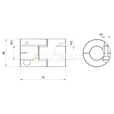 Муфта соединительная BF1-4066-14-12 фото