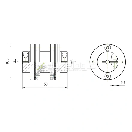 Муфта соединительная BD1-3550-4-6 фото