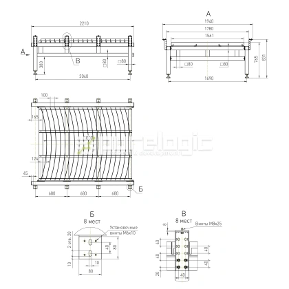Рабочий стол RX-P1616-RL фото