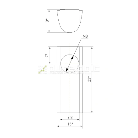 Гайка Т-образная 45TH8 фото