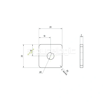 Пластина 2020EGJ-M6 47 Пластина 2020EGJ-M6 фото