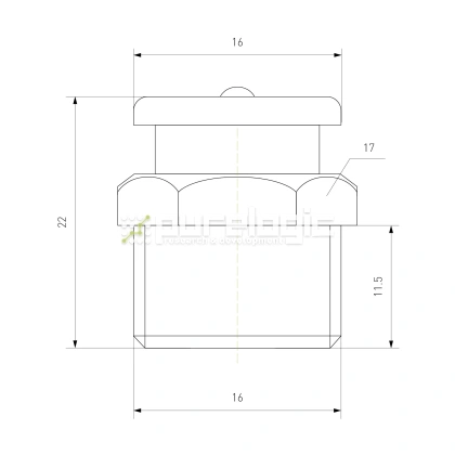 Пресс-масленка CFM16x1.5 фото