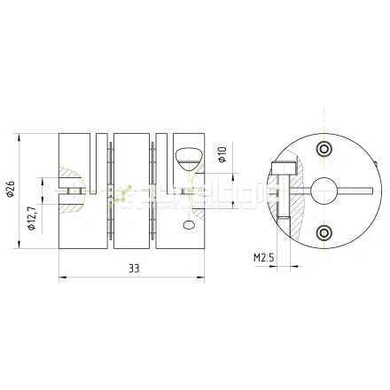 Муфта соединительная BD-2633-12.7-10 фото