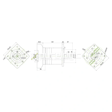 Редуктор планетарный 160PLF4K-35S-D35 фото