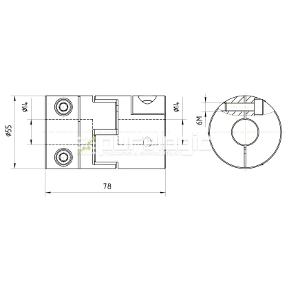 Муфта соединительная BF2-5578-14-14 фото