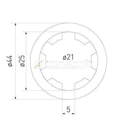 Шлицевая втулка SN-21x25 фото
