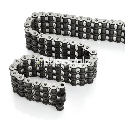 Цепь приводная роликовая трехрядная 10B-3 фото