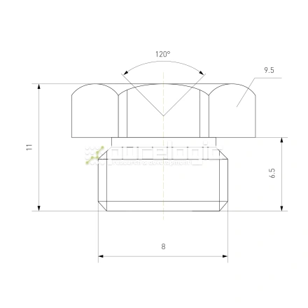 Пресс-масленка CM8x1 фото