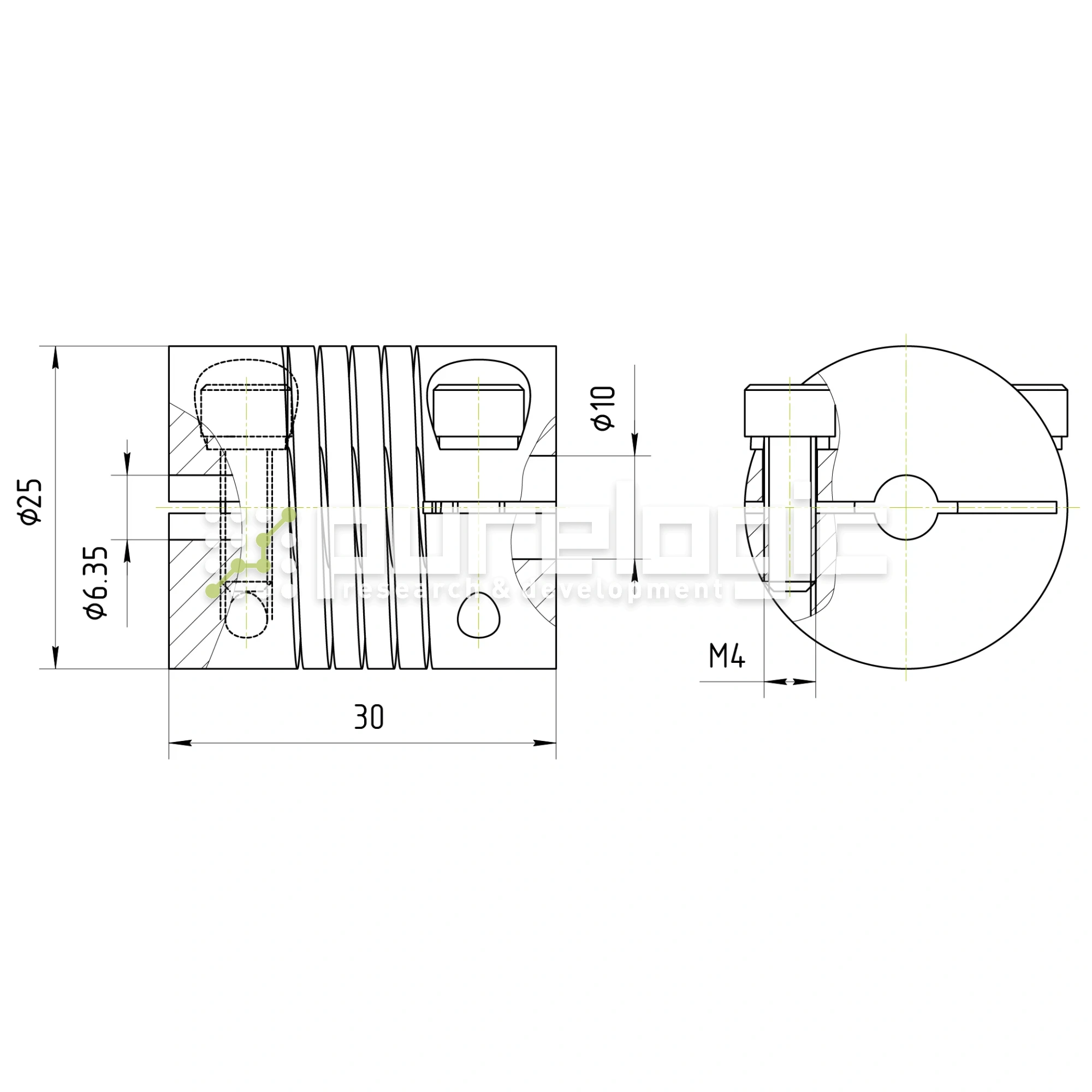 Муфта соединительная BR-2530-6.35-10 408 Муфта соединительная BR-2530-6.35-10 фото