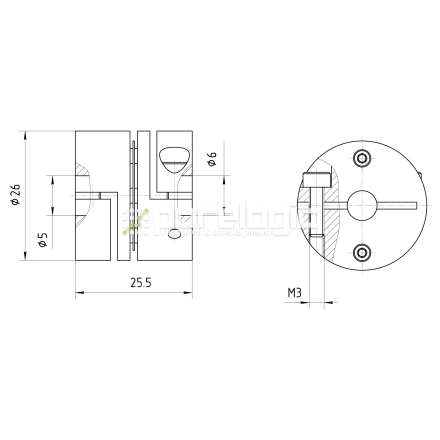 Муфта соединительная BDY-2625.5-5-6 фото