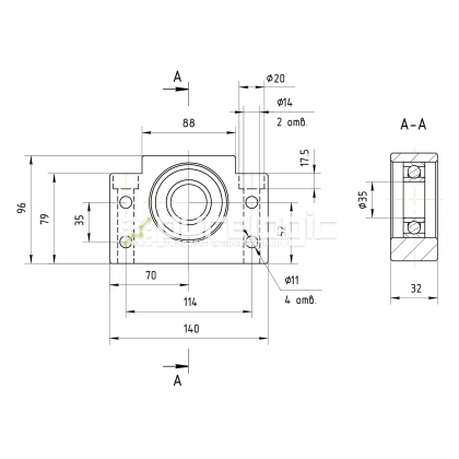 Опора ШВП Hiwin BF35-C5 фото