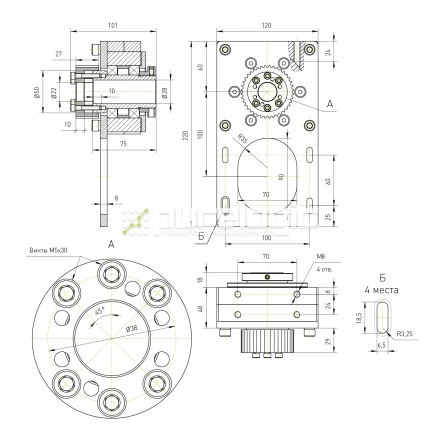 Модуль вращающейся гайки ШВП RY-MRN16 фото