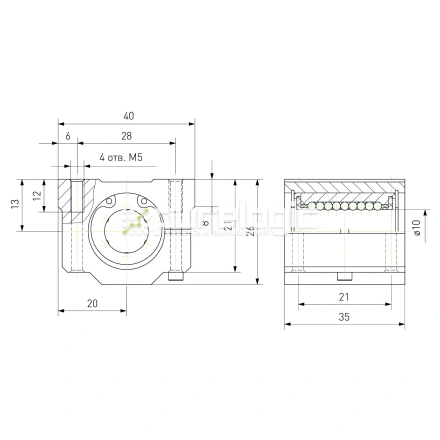 Модуль опорный регулируемый SCJ10 фото