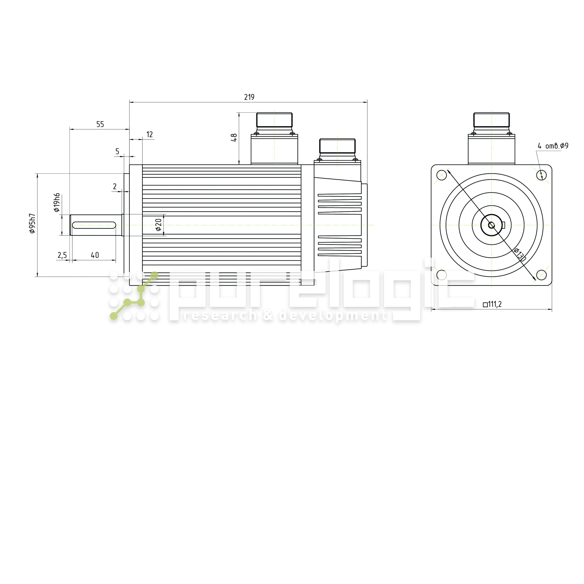 Серводвигатель 110ST-M06030 34 935 Серводвигатель 110ST-M06030 фото