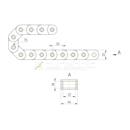 Кабель-канал пластиковый J18BF.1.37N-R75 фото